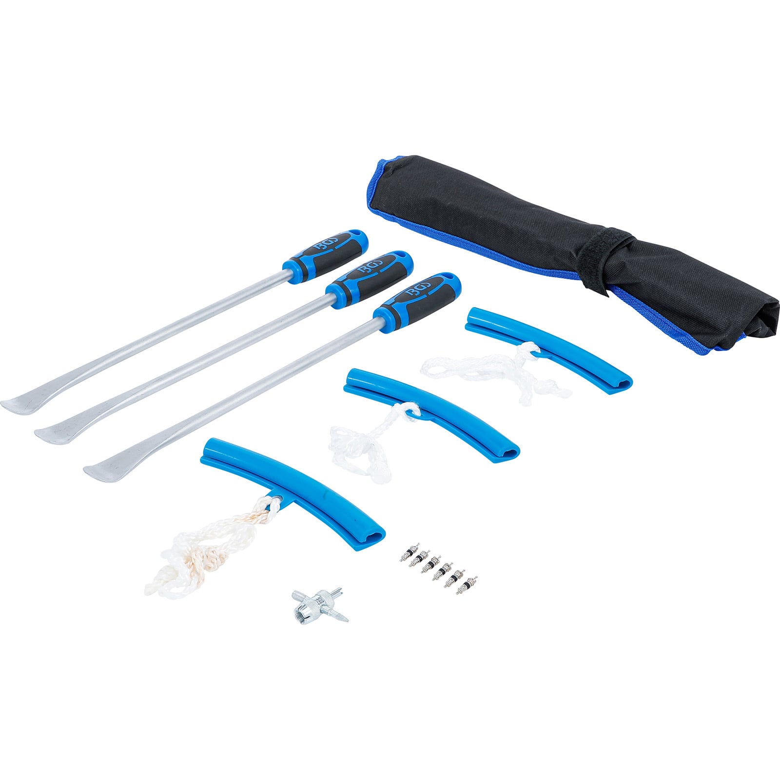 BGS Reifen-Montiereisen- und Kantenschutz-Satz für Motorräder 13tlg. - 74447