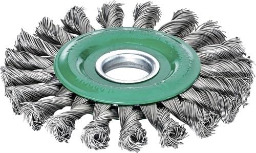 Lessmann Zopfrundbürste Ø125 mm VA 14 mm 12.500 min-¹ - 473811