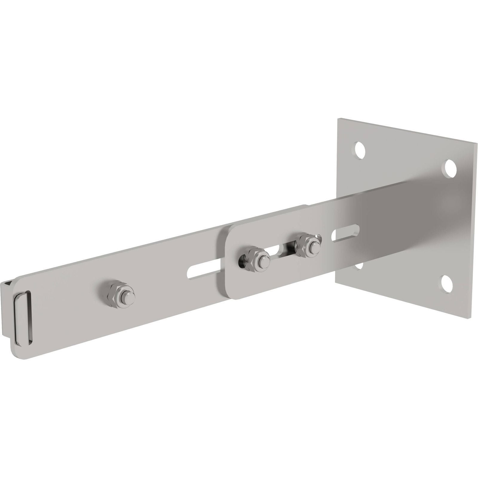 Günzburger Steigtechnik Wandhalter mit Klemmbügel verstellbar Edelstahl 275 - 375 mm - 068261