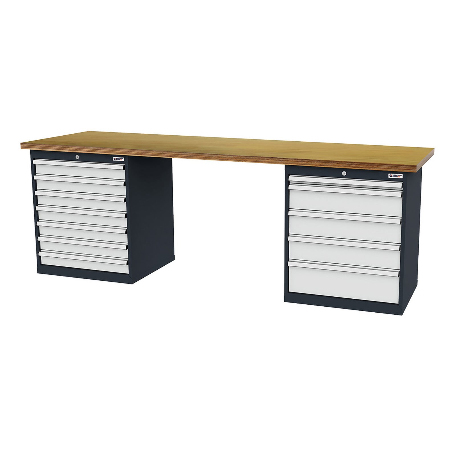 WS24 Reihenwerkbank B x T x H 2.500 x 600 x 860 mm - WS24-100222