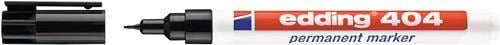 edding Permanentmarker 404 schwarz Strichbreite 0,75 mm - 4-404001