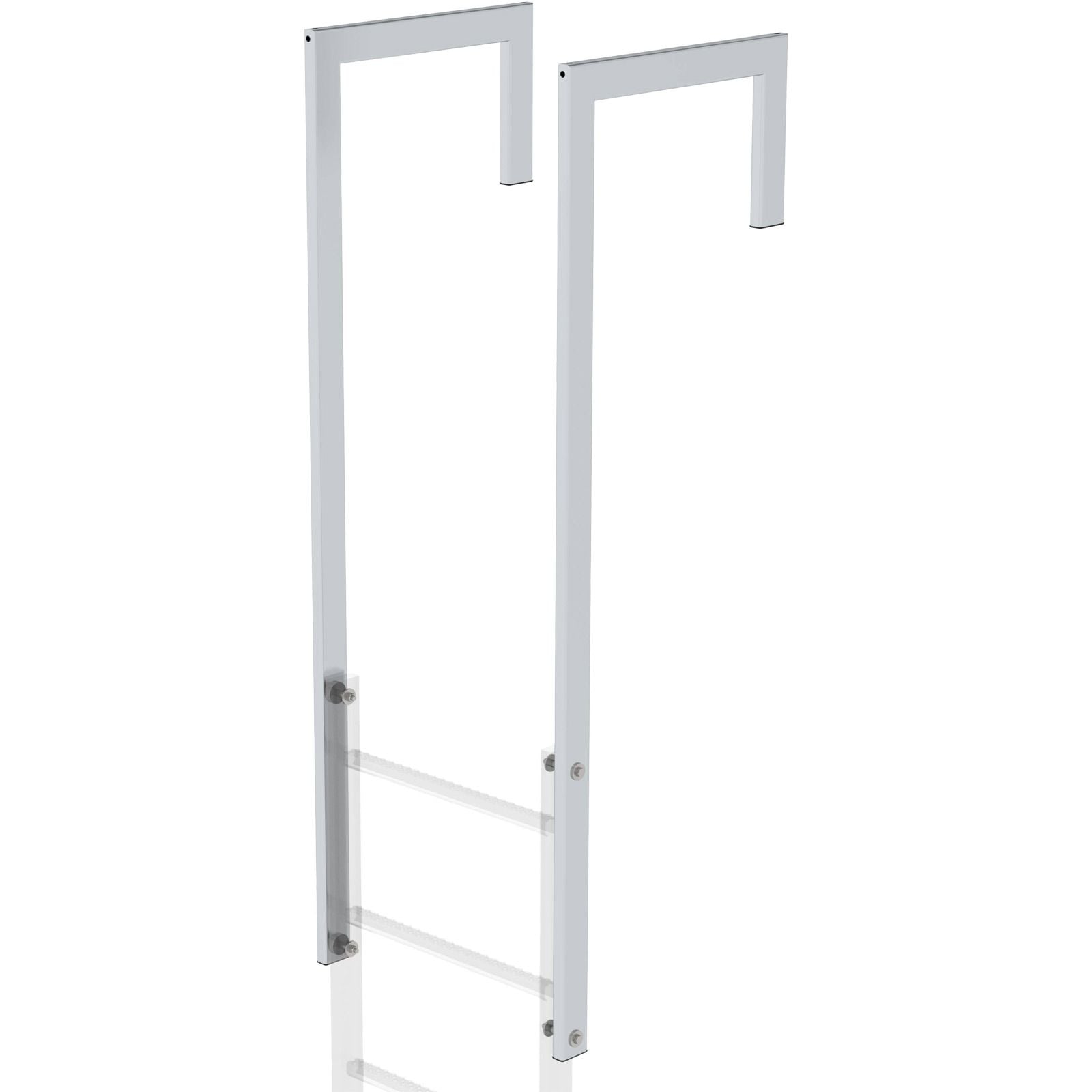 Günzburger Steigtechnik Ausstiegsholm abgewinkelt Aluminium blank Länge 1.600 mm - 062049