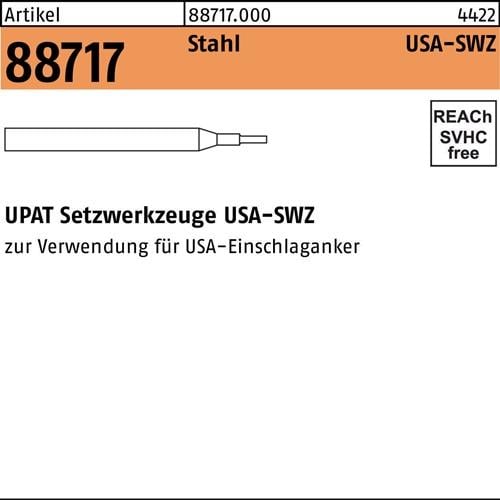 Setzwerkzeug R 88717 USA-SWZ M16 Stahl 1 Stück UPAT