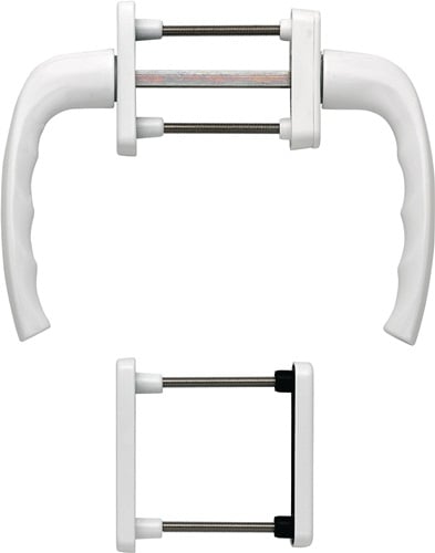 HOPPE Balkongarnitur NY 0810/961N/U10/… Alu.F9016 63-73mm 4-KT.7mm - 3273901