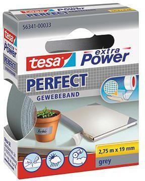 tesa Gewebeband Extra Power Perfect 56341-00033 19mmx2,75m grau