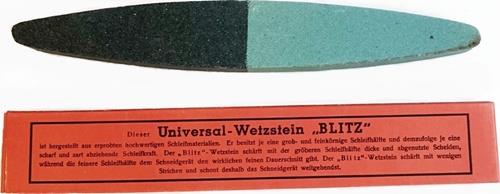 Wetzstein Blitz L230xB33xHmm Quarz-Sandstein grob+fein Faltschachtel ESW