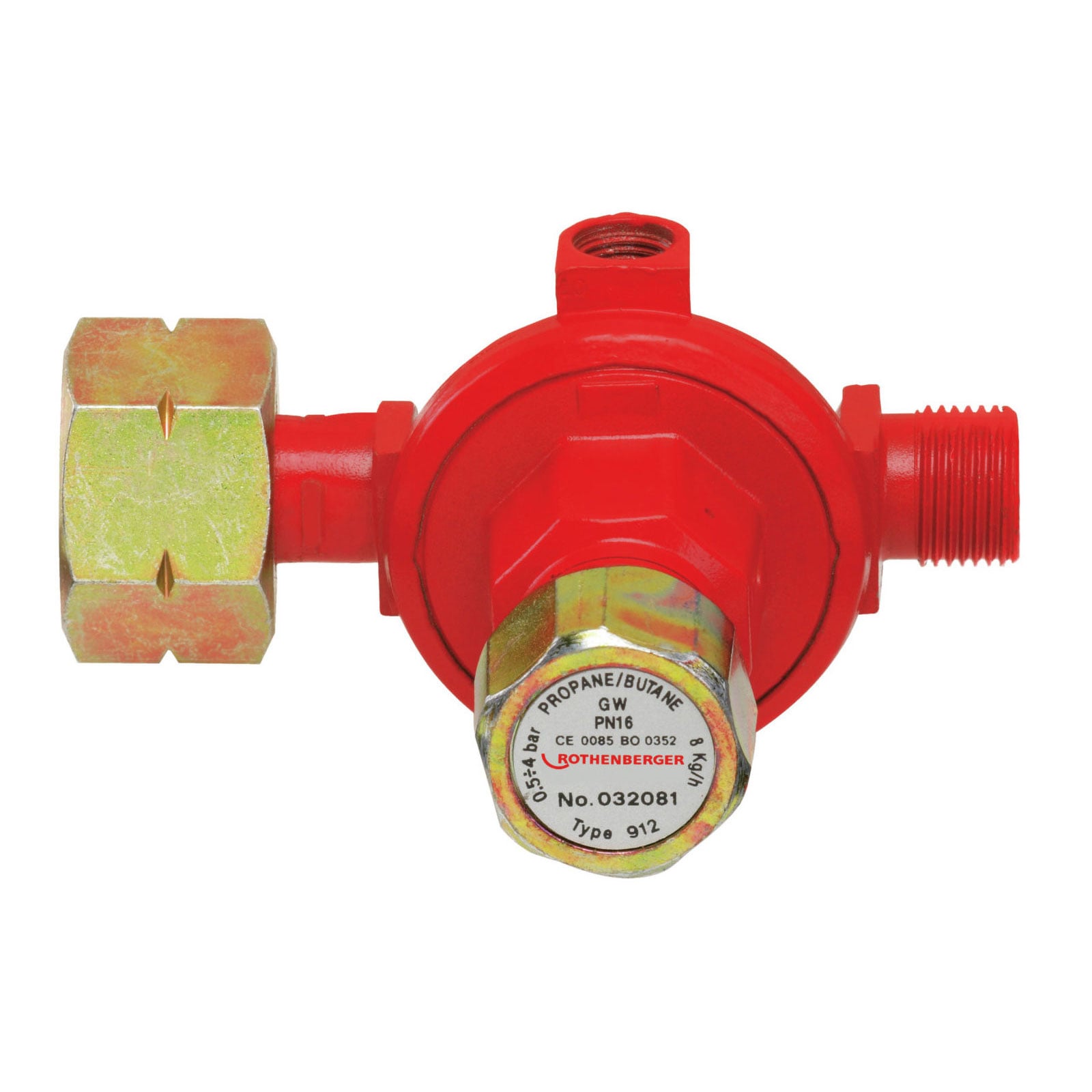 ROTHENBERGER Propanregler, stufenlos, 1-4bar, W21,8x3/8"L - 32081