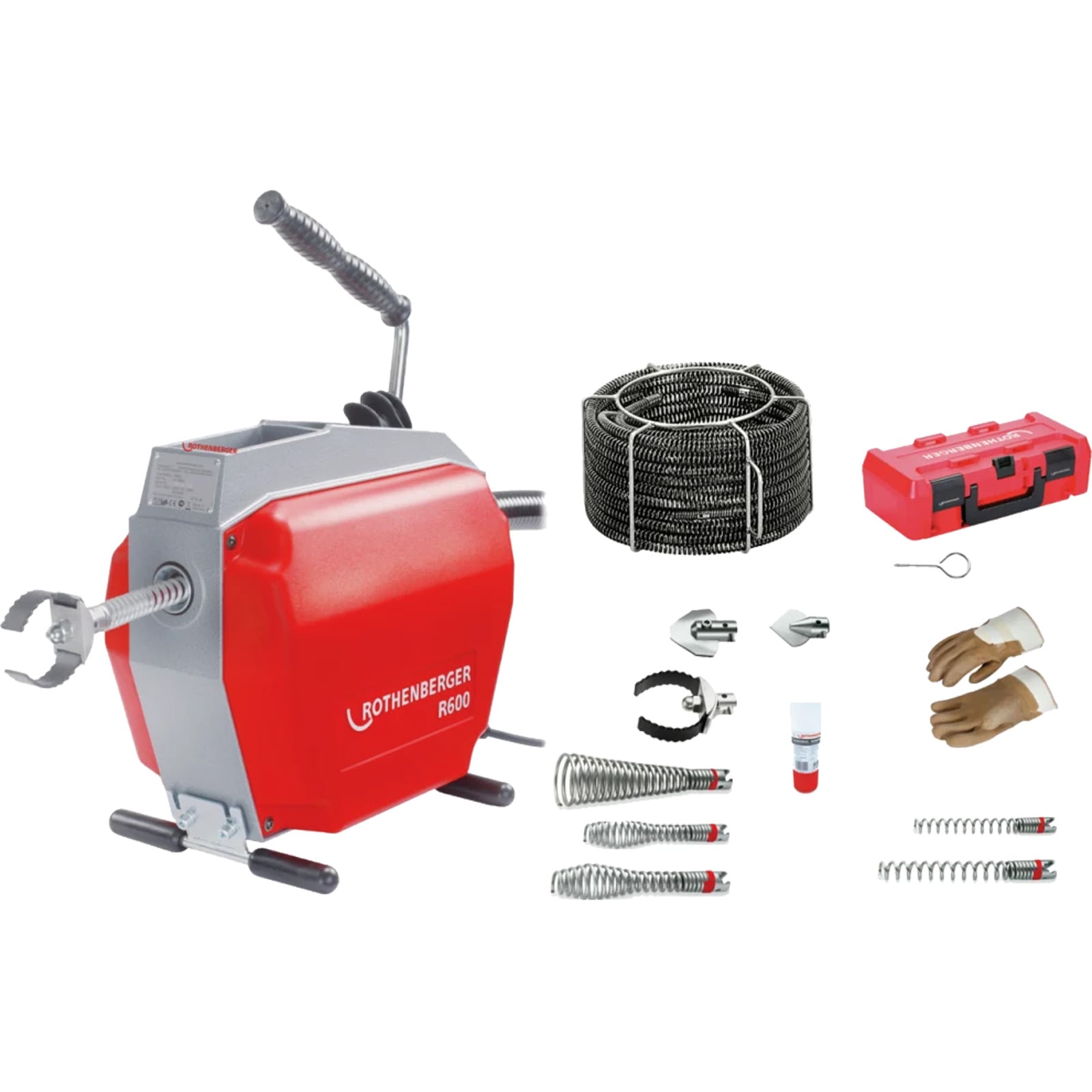 ROTHENBERGER R600 230V+Spiral/WZ-Set (7.2687+7.2955X) - 72675