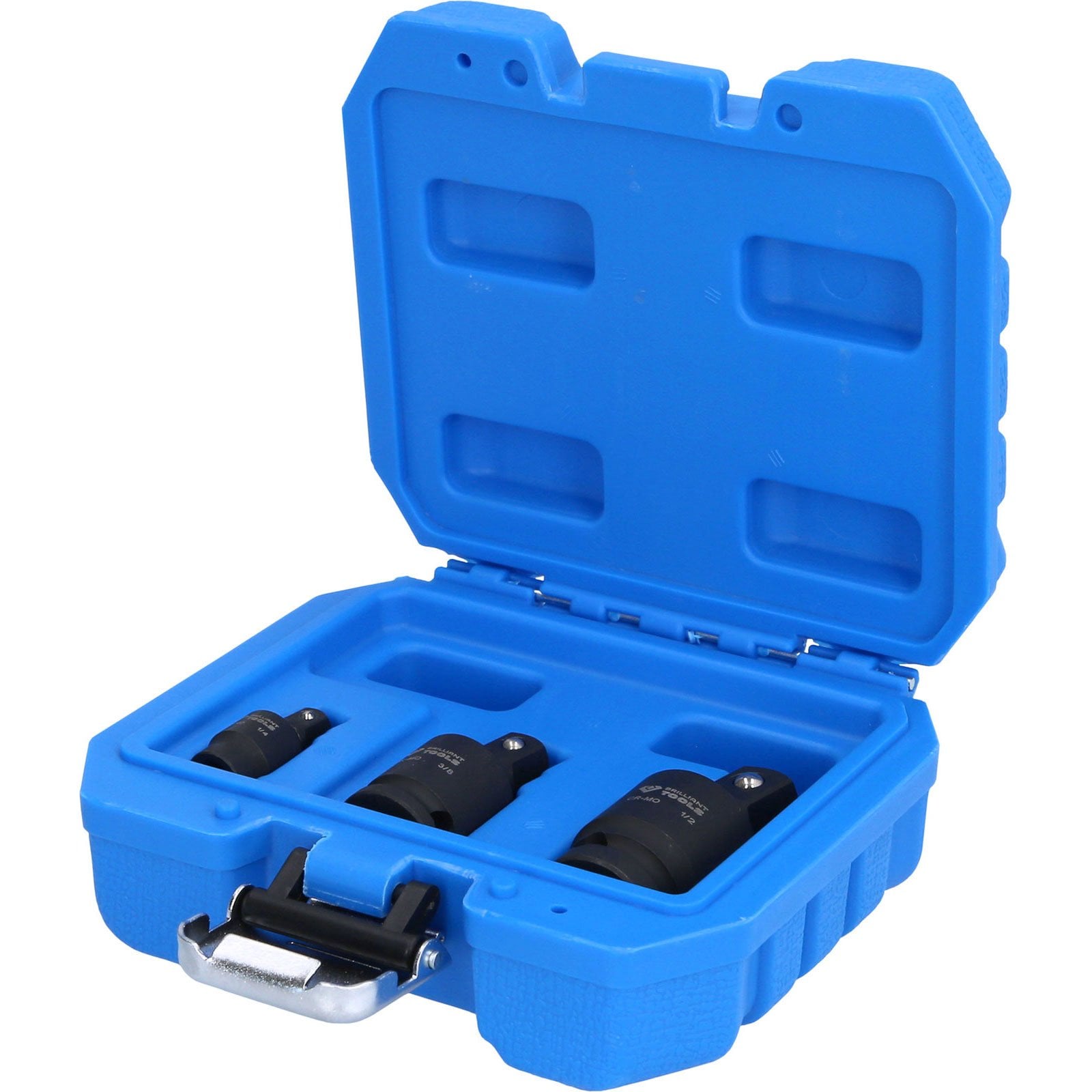 BRILLIANT TOOLS Kraft-Kugelgelenk-Satz 1/4" + 3/8" + 1/2" 3tlg. - BT024603