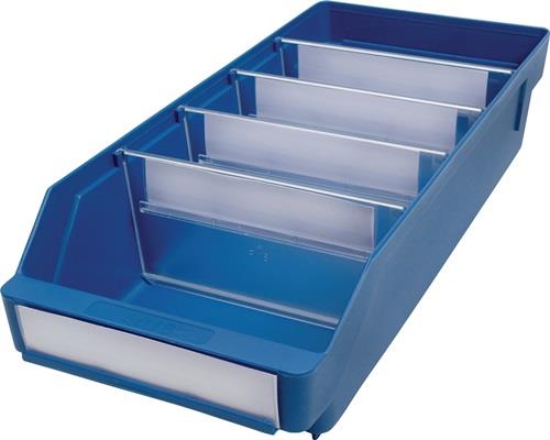 Regalkasten L400 x B180 x H95 mm blau PP - 510205