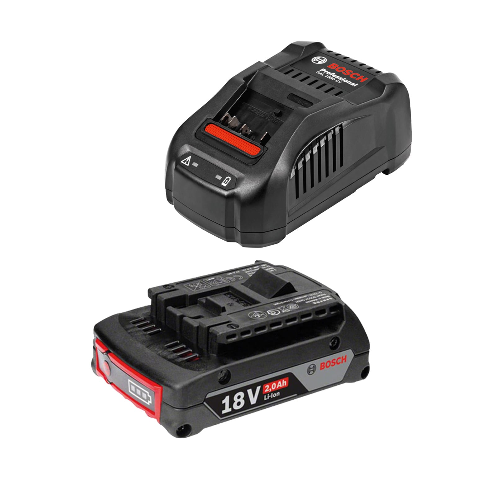 Bosch Starter-Set 18 V / 1x 2,0 Ah Akku + Ladegerät GAL 1880