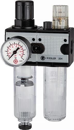 Riegler Wartungseinheit 2tlg. multifix mit PC-Behälter BG 1 G 1/4 - 100566