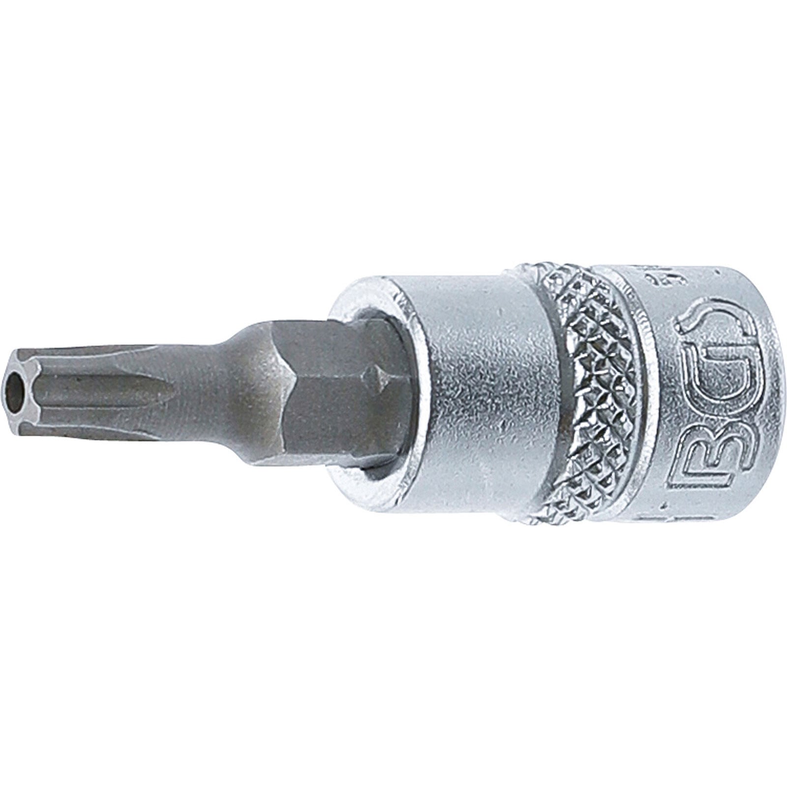 BGS Bit-Einsatz Antrieb Innenvierkant 6,3 mm (1/4") TS-Profil (für Torx Plus) mit Bohrung TS25 - 5184-TS25