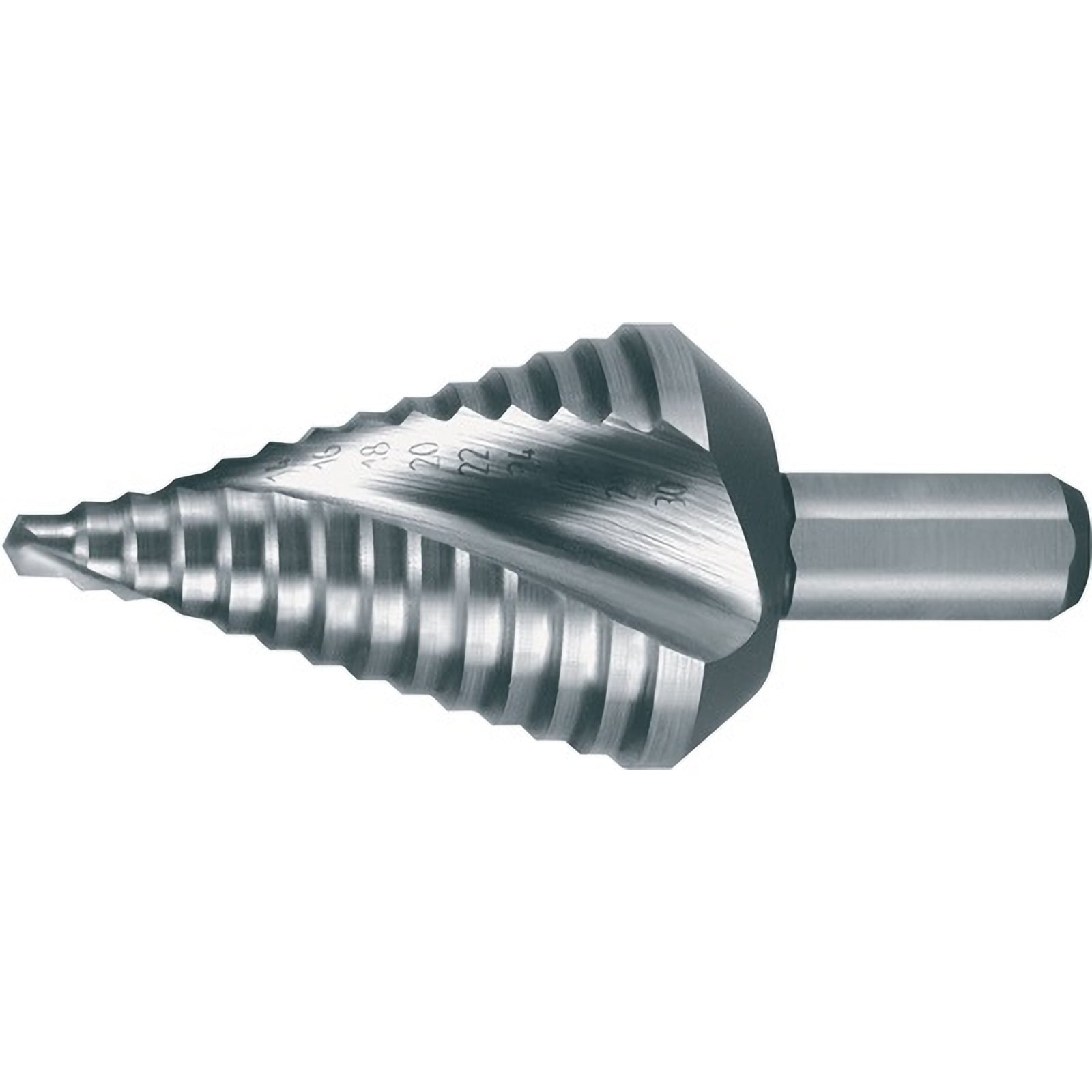 RUKO Stufenbohrer HSS spiralgenutet mit Kreuzanschliff kurz Ø 4 - 30 mm - 101063