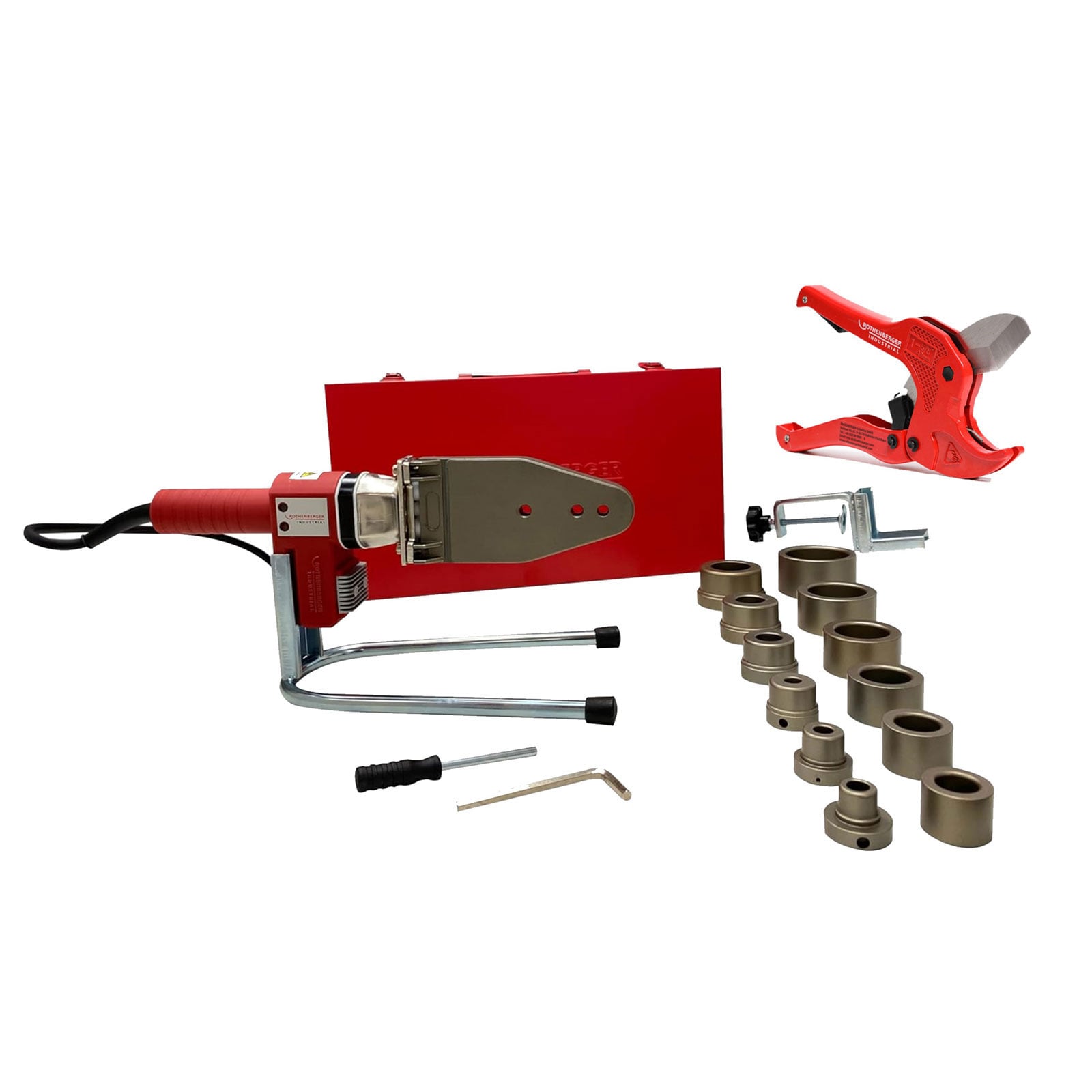 ROTHENBERGER Industrial Muffenschweißgerät 800 W inkl. Kunststoff-Rohrschere Ø 42 mm im Koffer - 36052