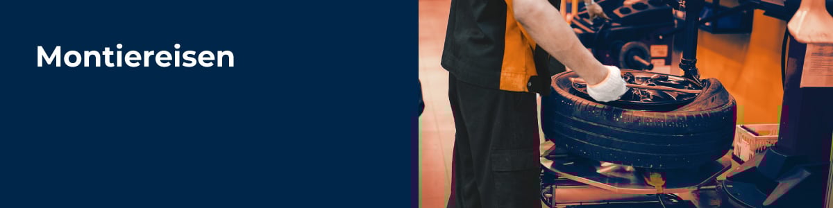 Montiereisen zur Reifenmontage auf einer Reifenmontiermaschine