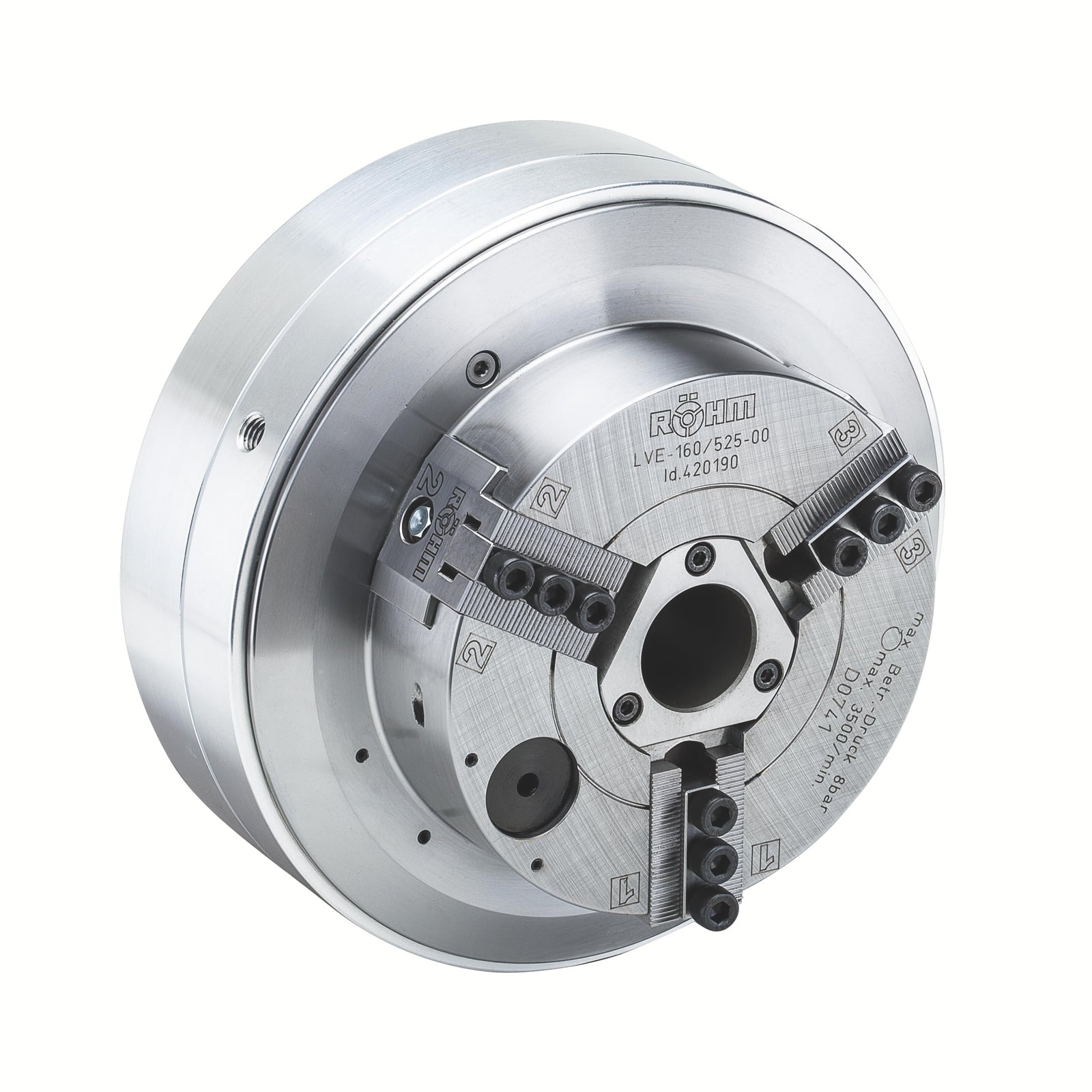 Röhm Vorderendfutter LVE 200 Durchgang Druck 10 bar zylindrische Zentrieraufnahme - 420191
