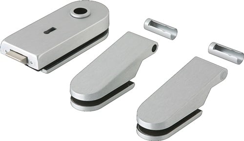 dormakaba Glastürbeschlag STUDIO Rondo LM silber elox.BB DIN L/R - 81010315099