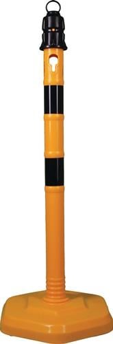 Sperrpfosten Polypropylen gelb/schwarz Ø 63 mm - 12403 SG