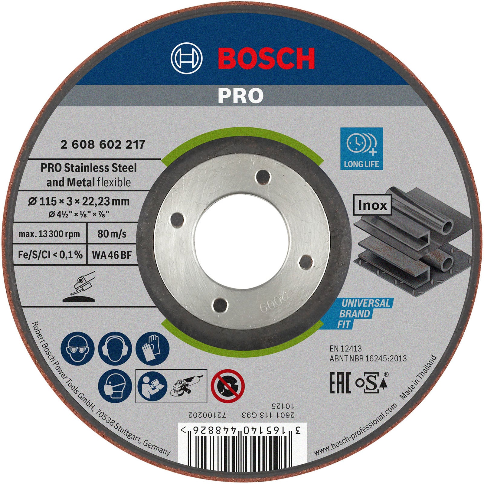 Bosch PRO Semi-Flexible Schleifscheibe 115 x 3 x 22,23 mm - 2608602217