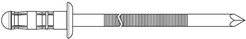 GESIPA Blindniet PolyBulb Nietschaft d x l 4,8 x 11 mm - 1450473