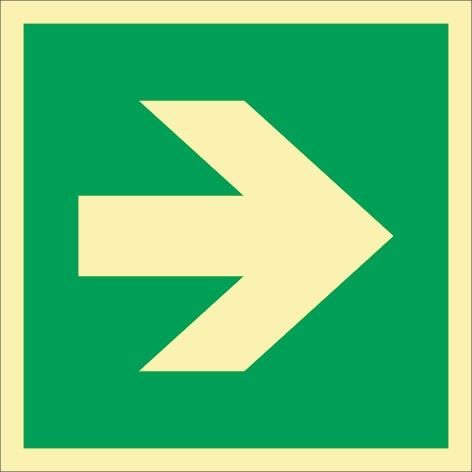 Rettungszeichen ASR A1.3/DIN EN ISO 7010/DIN 67510 L148xB148 mm - 9102KHL148