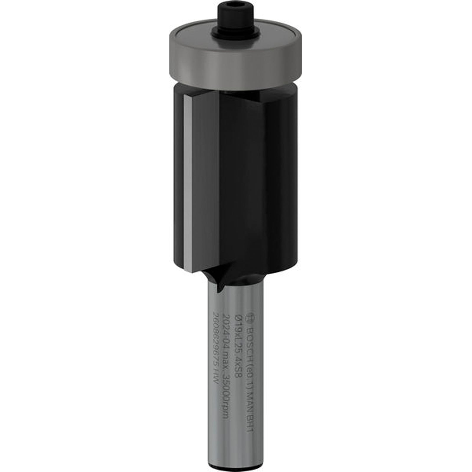Bosch PRO Bündigfräser mit untenliegendem Führungskugellager Ø 19 x L 25,4 Schaft 8 mm - 2608629675