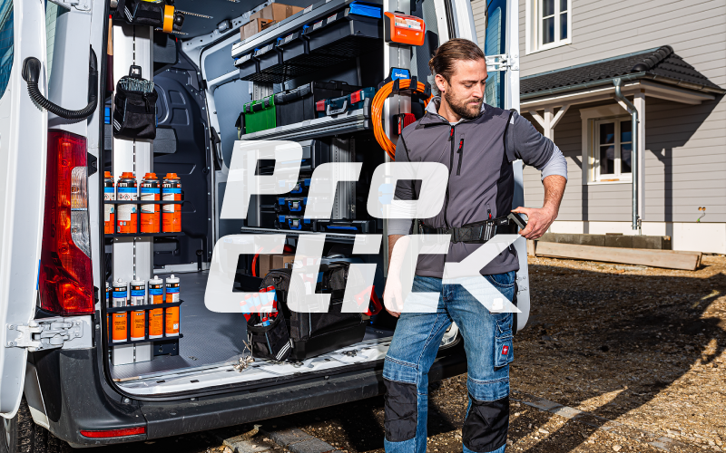 Handwerker mit ProClick-System im Einsatz