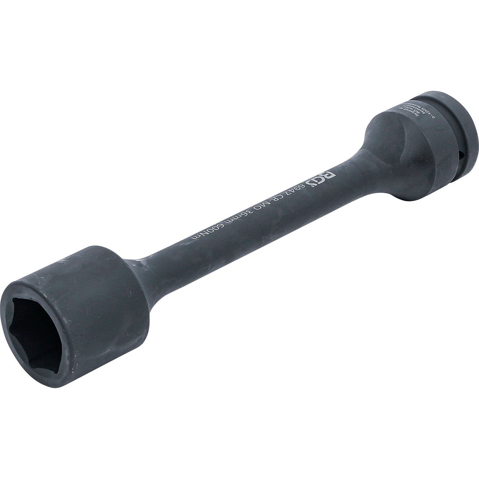 BGS Torsions-Kraft-Steckschlüssel-Einsatz Sechskant Antrieb Innenvierkant 25 mm (1") SW 36 mm 600 Nm - 6947