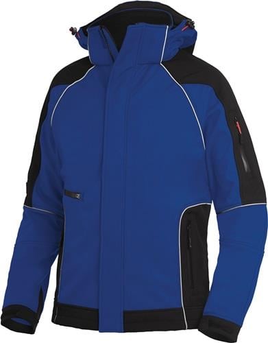 FHB Softshelljacke WALTER Größe M royal / schwarz - 78518-3620-M