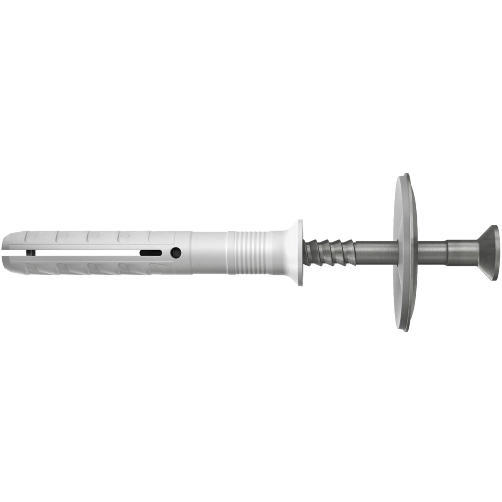 Fischer 50x Nageldübel N 6 x 60/30 S D Nagelschraube und Dichtscheibe A2 nichtrostender Stahl - 050368