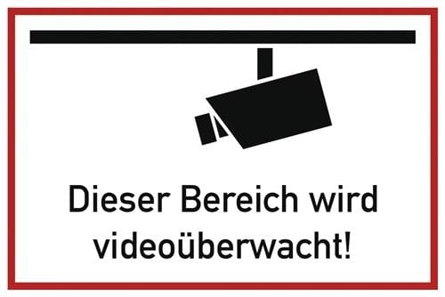 Hinweiszeichen Videoüberwacht - 8076F