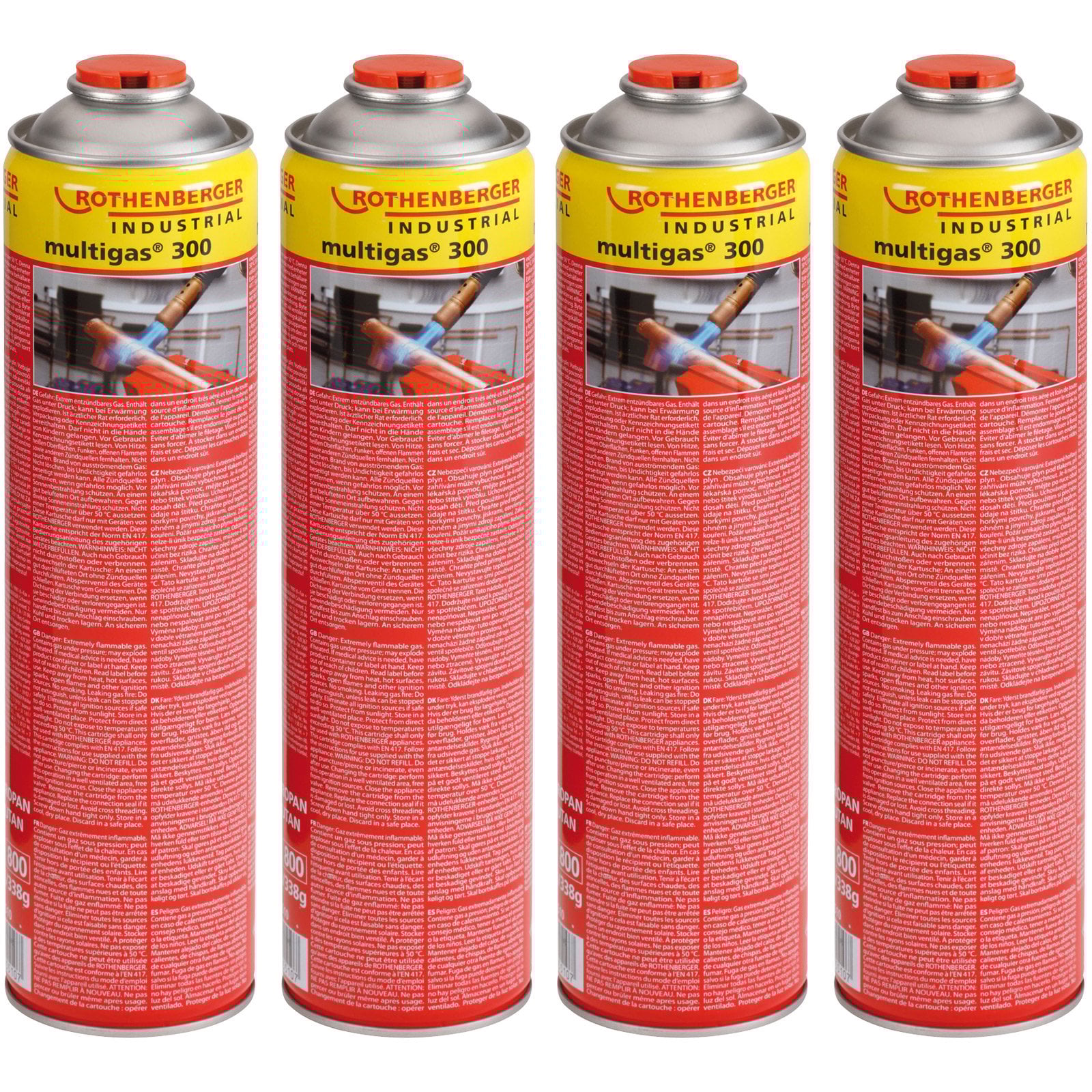 ROTHENBERGER Industrial 4x Multigas 300 600 ml - 1000003743