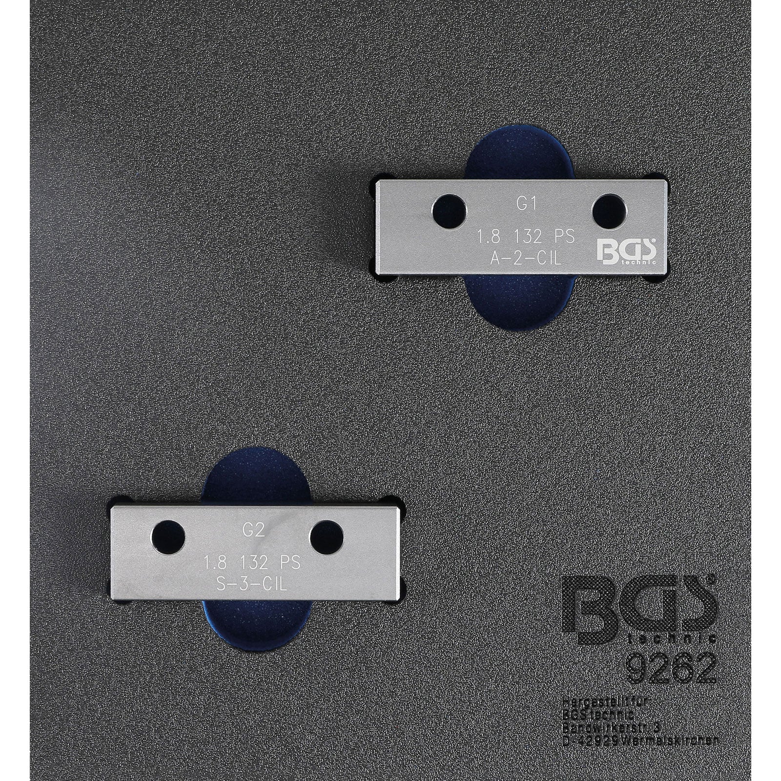 BGS Werkstattwageneinlage 1/6: Nockenwellen-Arretierwerkzeug-Satz für Fiat / Lancia 1.8l 130 PS - 9262