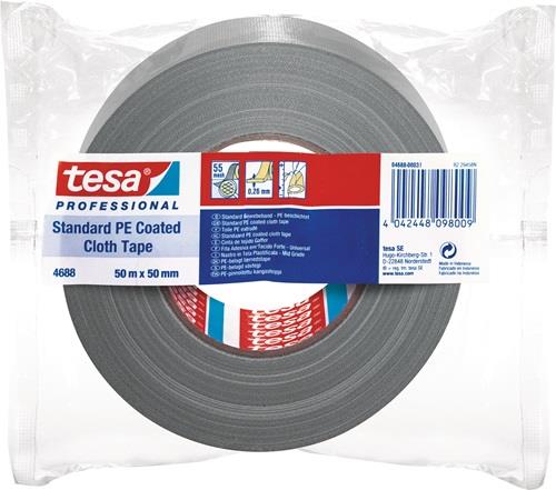Tesa Gewebeband Tesaband Standard 4688 silber-matt - 04688-00031-00