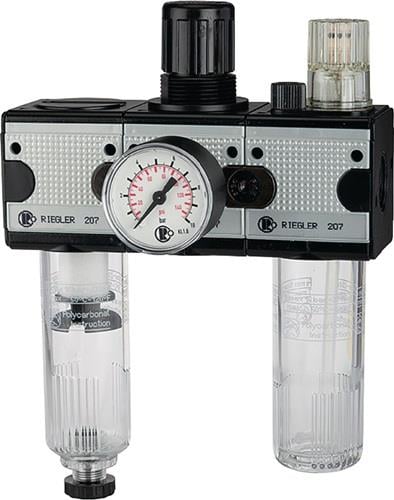 Riegler Wartungseinheit 3tlg. multifix mit PC-Behälter BG 3 G 1/2 - 100583