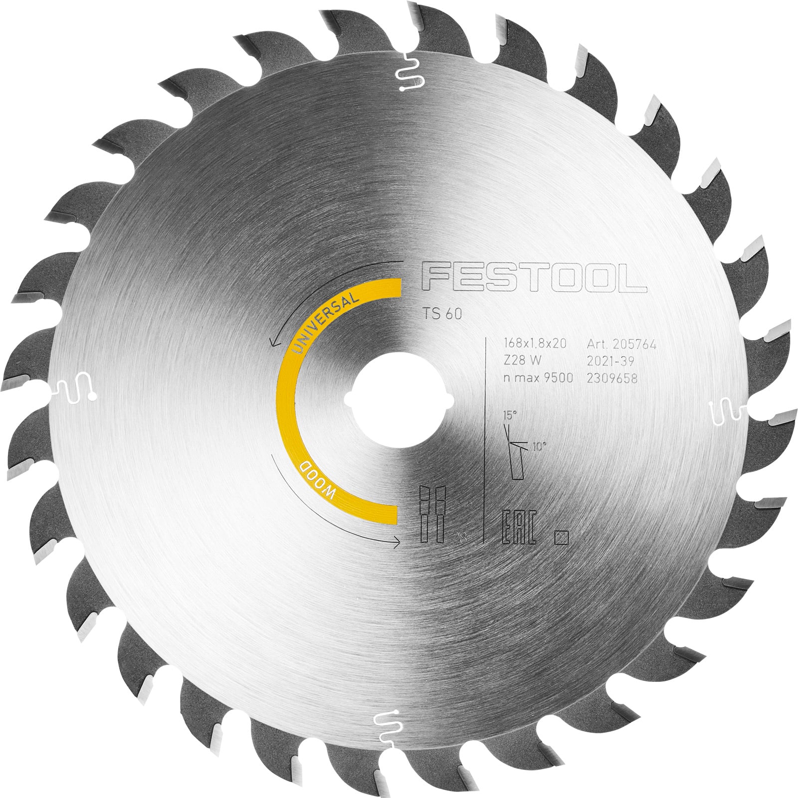 Festool Kreissägeblatt WOOD UNIVERSAL HW 168 x 1,8 x 20 W28 - 205764