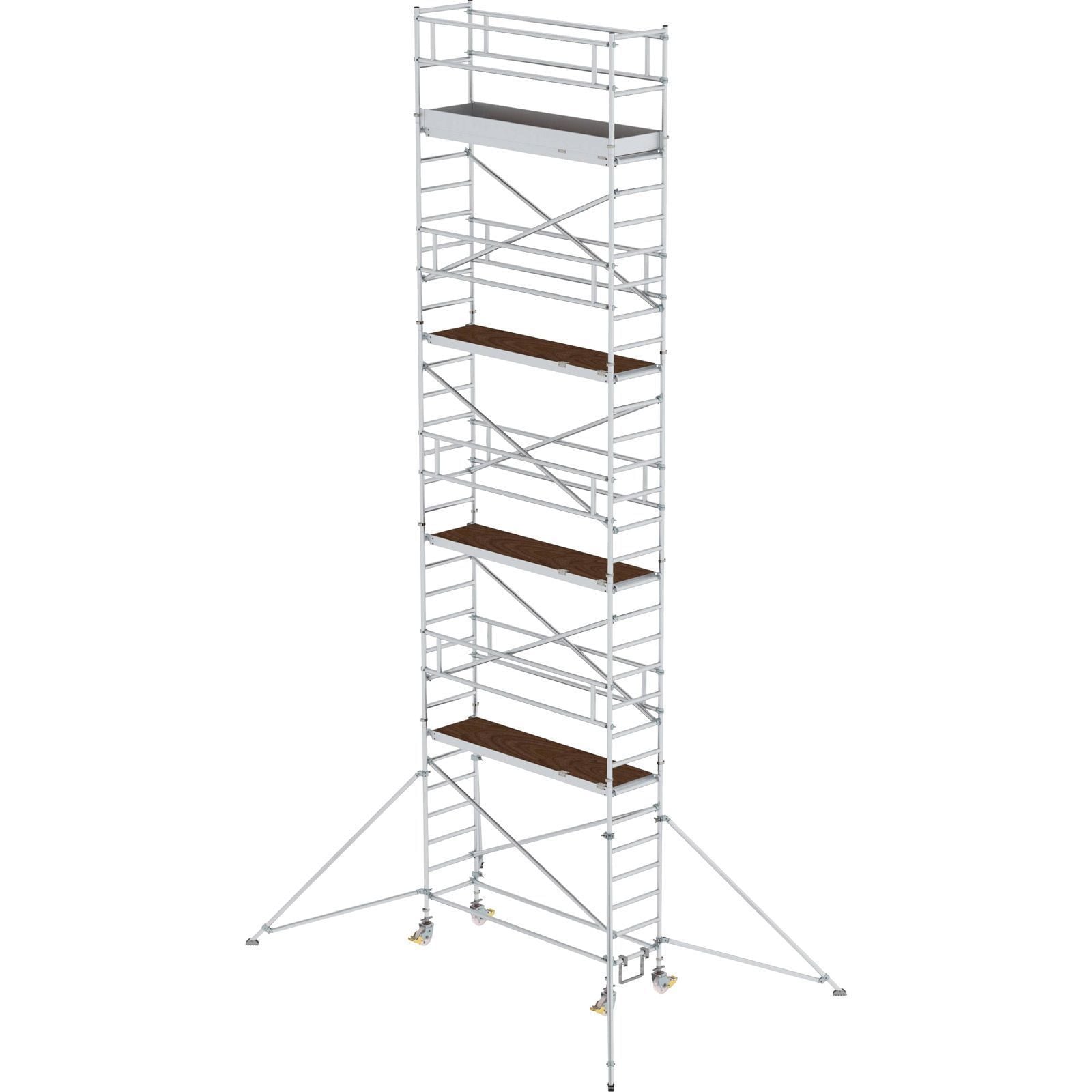 Günzburger Steigtechnik Rollgerüst 0,75 x 2,45 m mit Ausleger Plattformhöhe 8,35 m - 155846