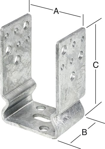 VORMANN Stützenschuh 91x60x125mm STA TZN z.Schr - 71288000