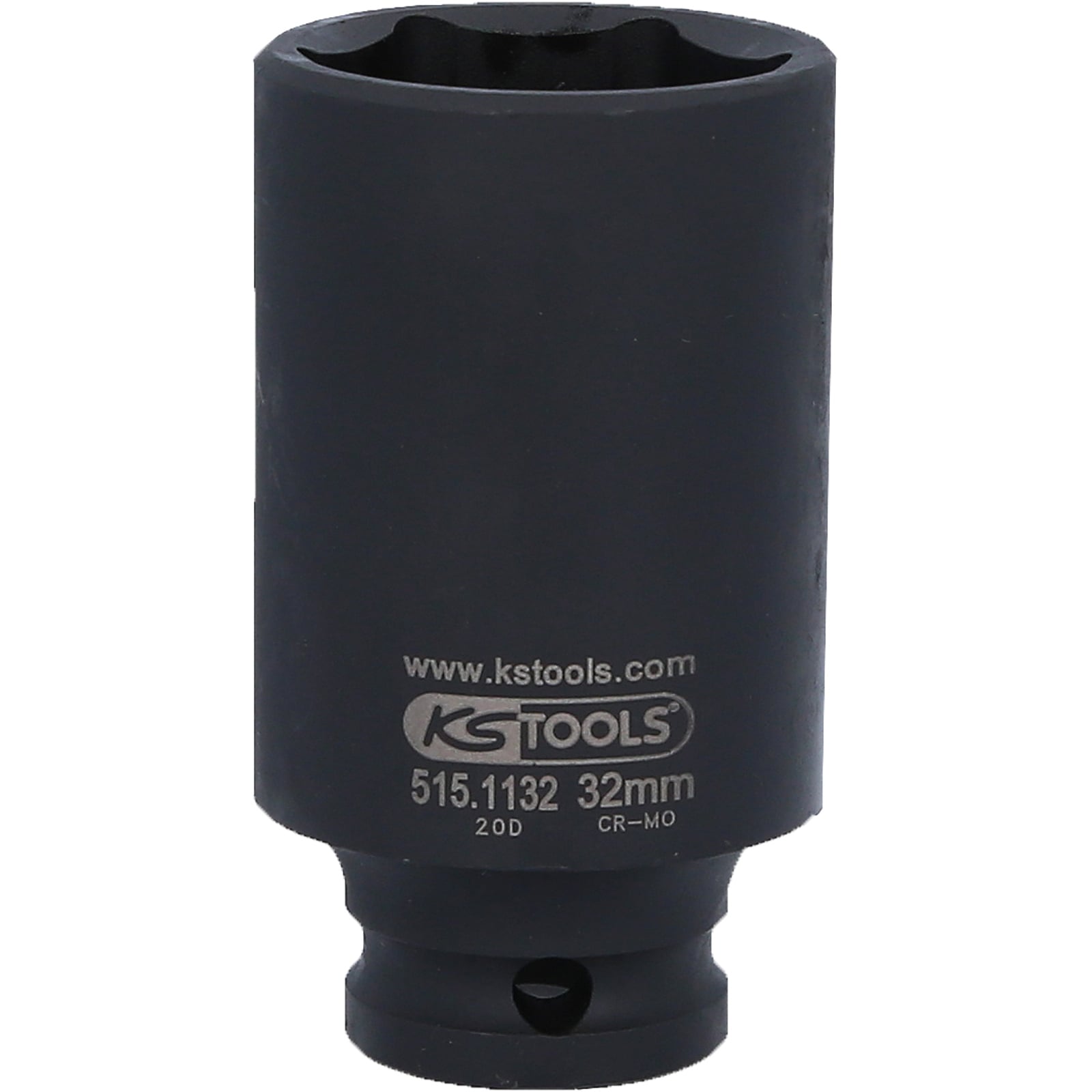 KS TOOLS 1/2" Sechskant-Kraft-Stecknuss lang 32 mm - 515.1132