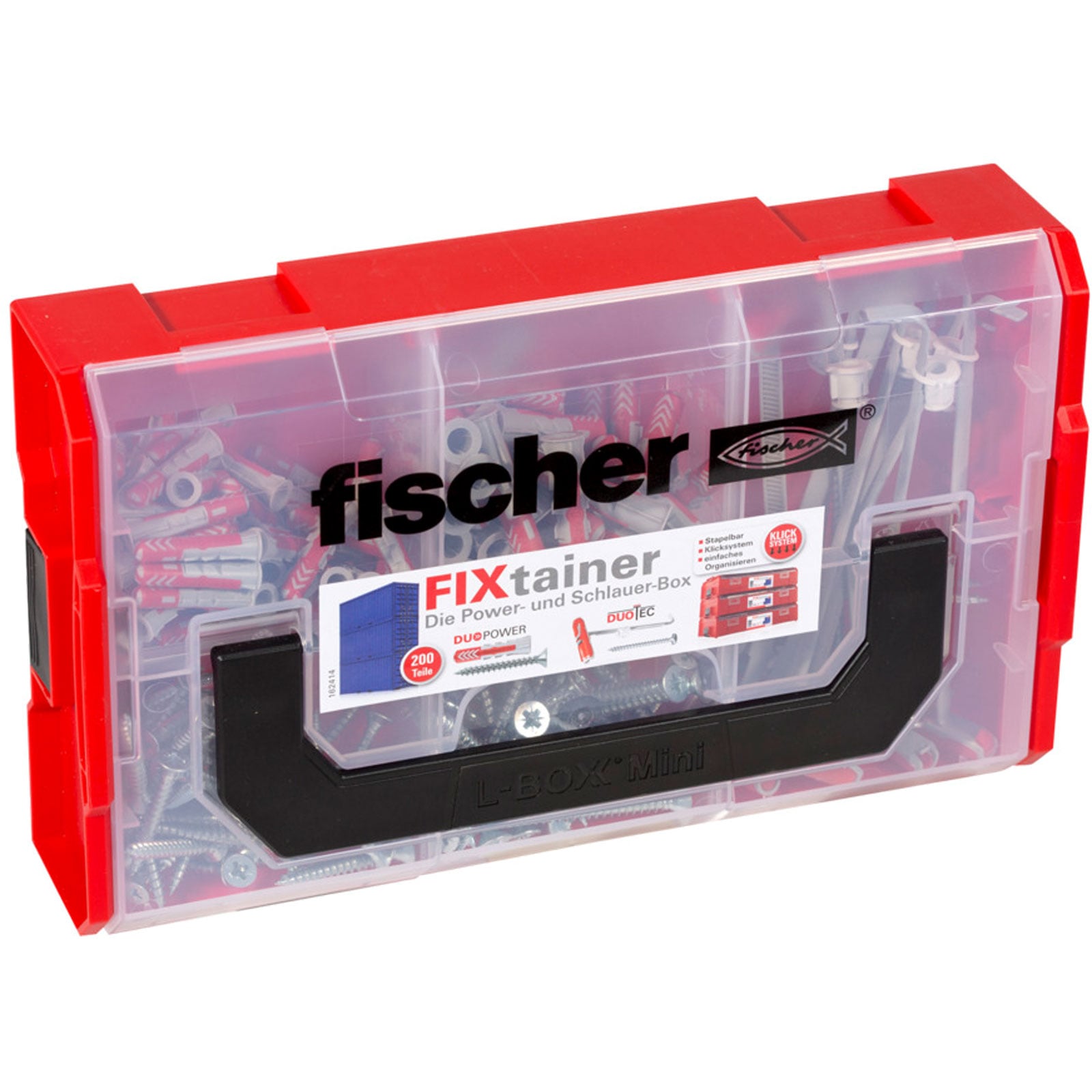 Fischer FixTainer DuoPower/DuoTec + Schraube (200 Teile) - 539868