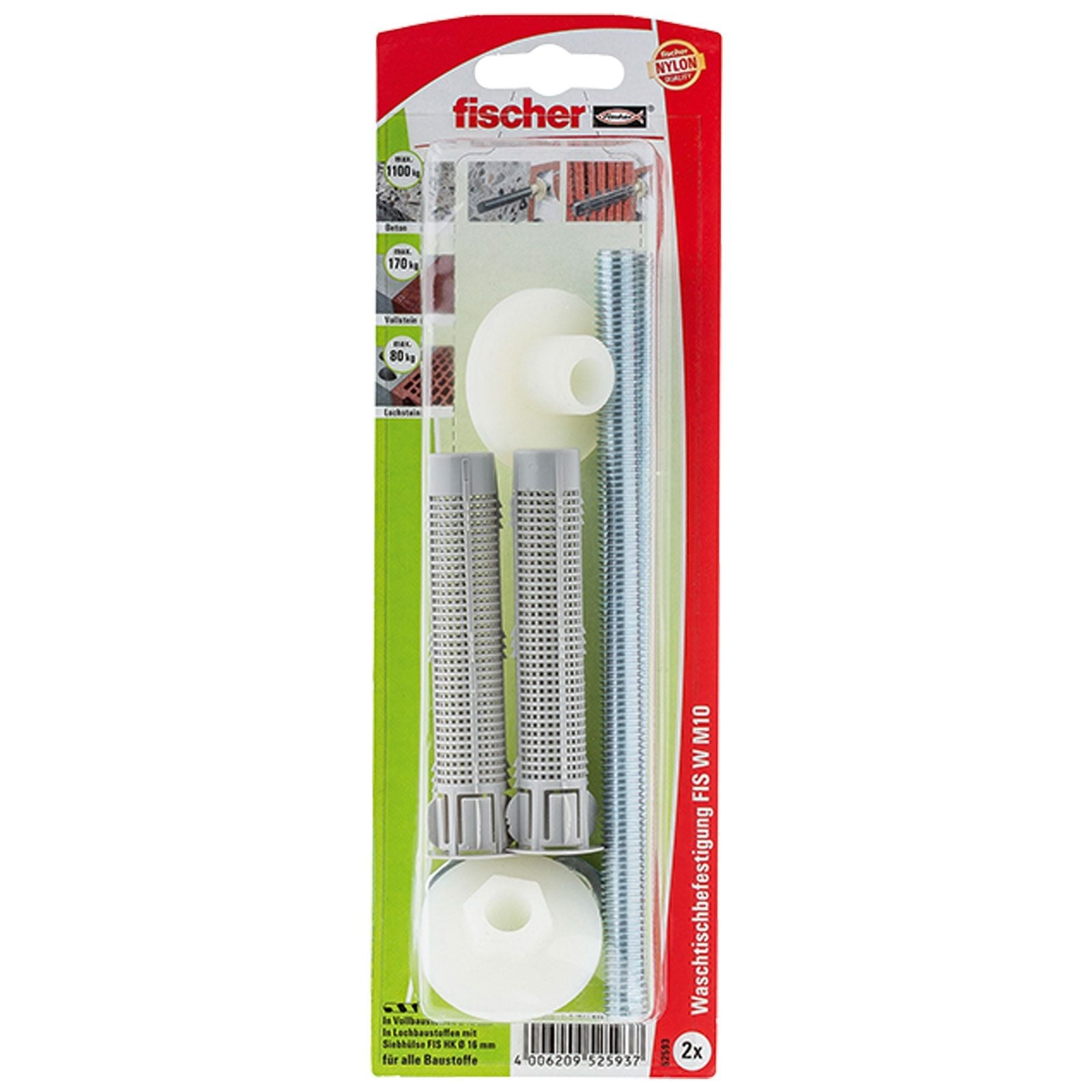 Fischer Injektionsmörtel Waschtischbefestigung FIS W M 10 - 52593