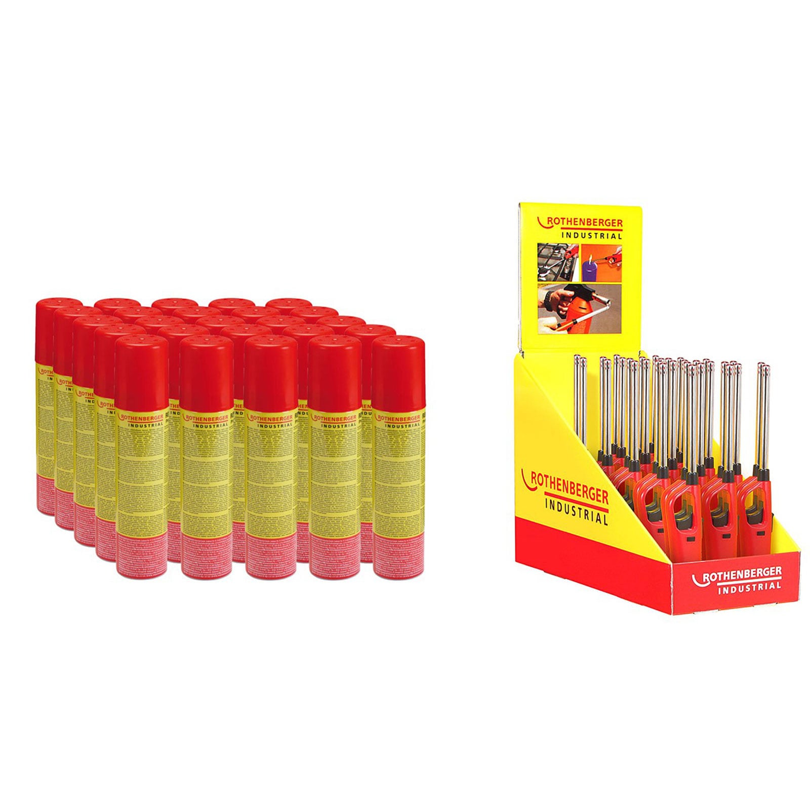 ROTHENBERGER Industrial 30x Gasanzünder Standard inkl. 25x Nachfüllgas - 1500005181