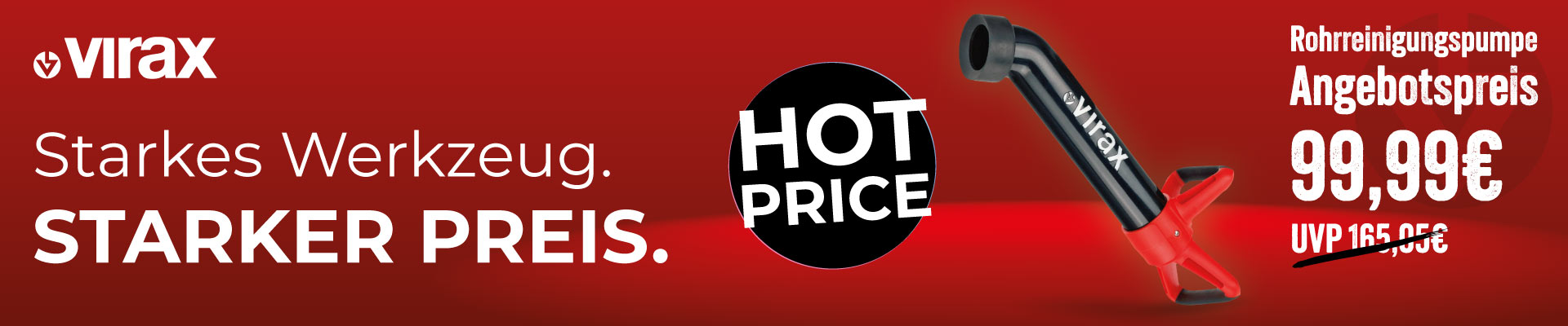 Virax Hot Price Aktion – Profiwerkzeug zum Sonderpreis von 99,99 Euro bei Werkzeugstore24