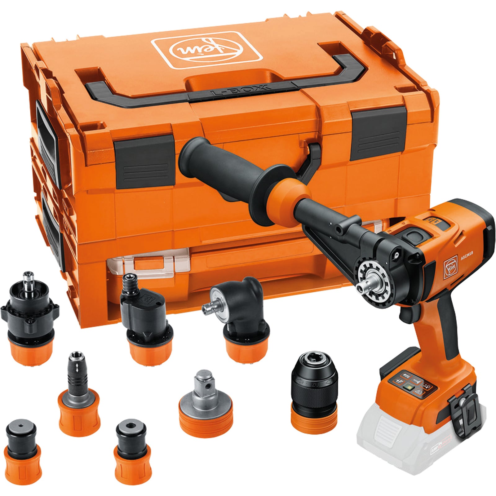 Fein 4-Gang Akku-Bohrschrauber ASCM 18-4 QM AS QuickIN Set 18 V Solo inkl. Zubehör in L-Boxx - 71161566000
