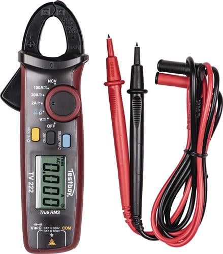 Zangenamperemeter TV 222 b.100 A AC/DC,bis 600V AC/DC CAT III 300V CAT II 600V