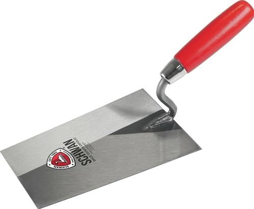 Tiroler Maurerkelle L.325mm B.130mm Holzheft,S-Hals gehärteter STA SCHWAN