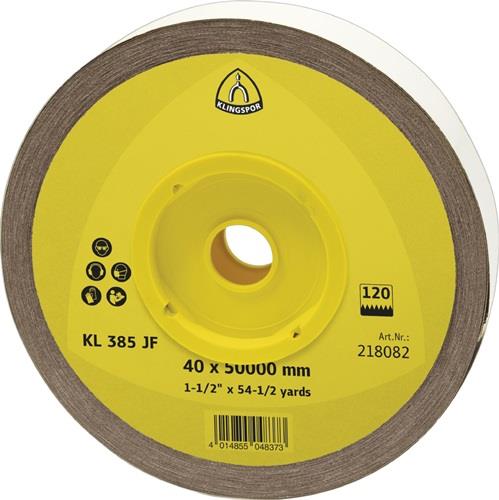KLINGSPOR Schleifgeweberolle KL 385 JF 50 m x  50 mm Körnung 80 - 218097