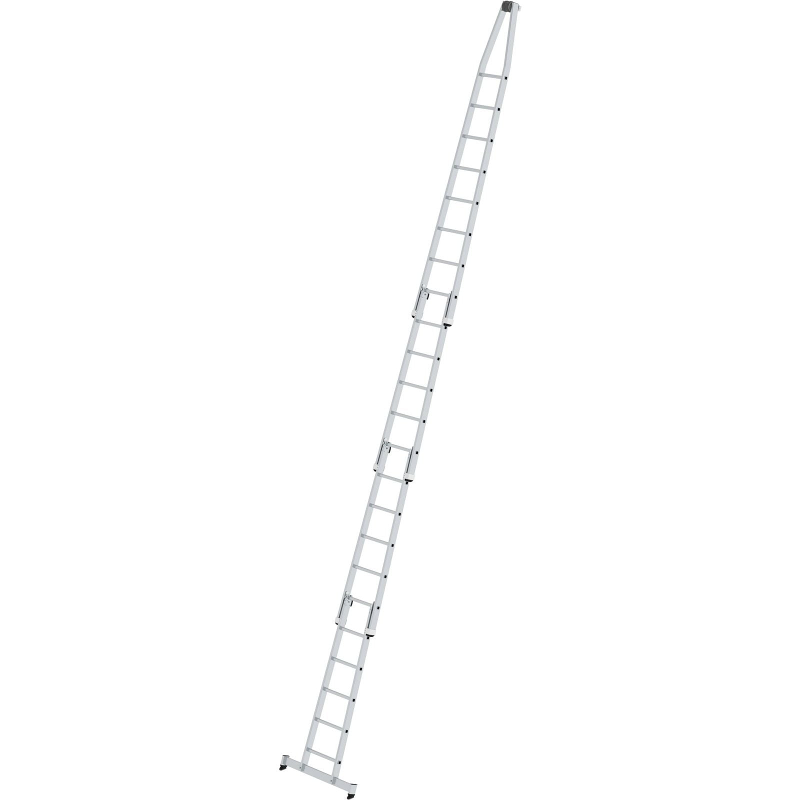 Günzburger Steigtechnik Sprossen-Glasreinigerleiter mit nivello-Traverse 4tlg. - 011023