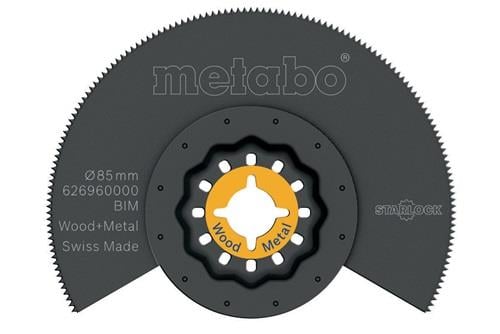 Segmentsägeblatt Starlock D.85mm BiM Zahnt. 1,3mm/20TPI Metabo